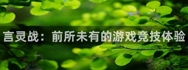 857体育直播吧：言灵战：前所未有的游戏竞技体验